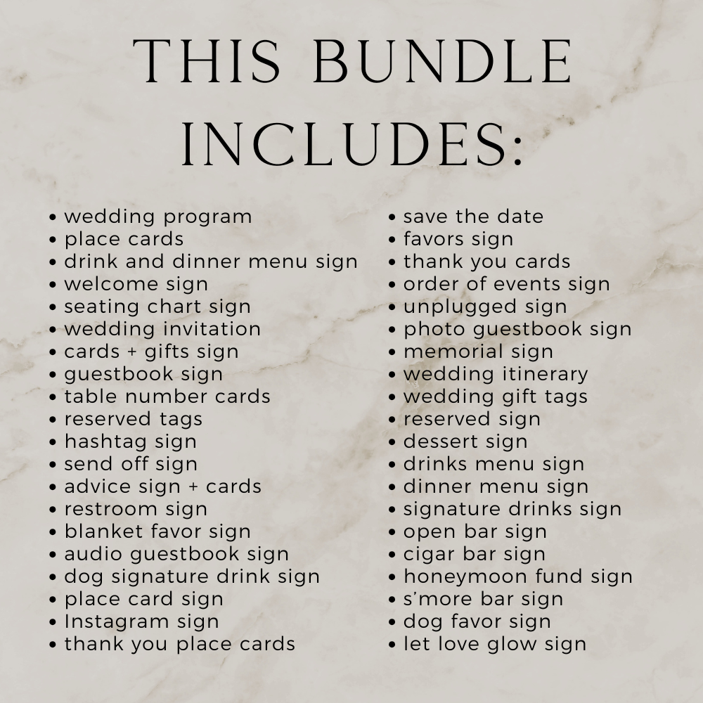 Ultimate Christmas Wedding Collection Bundle - Editable Template