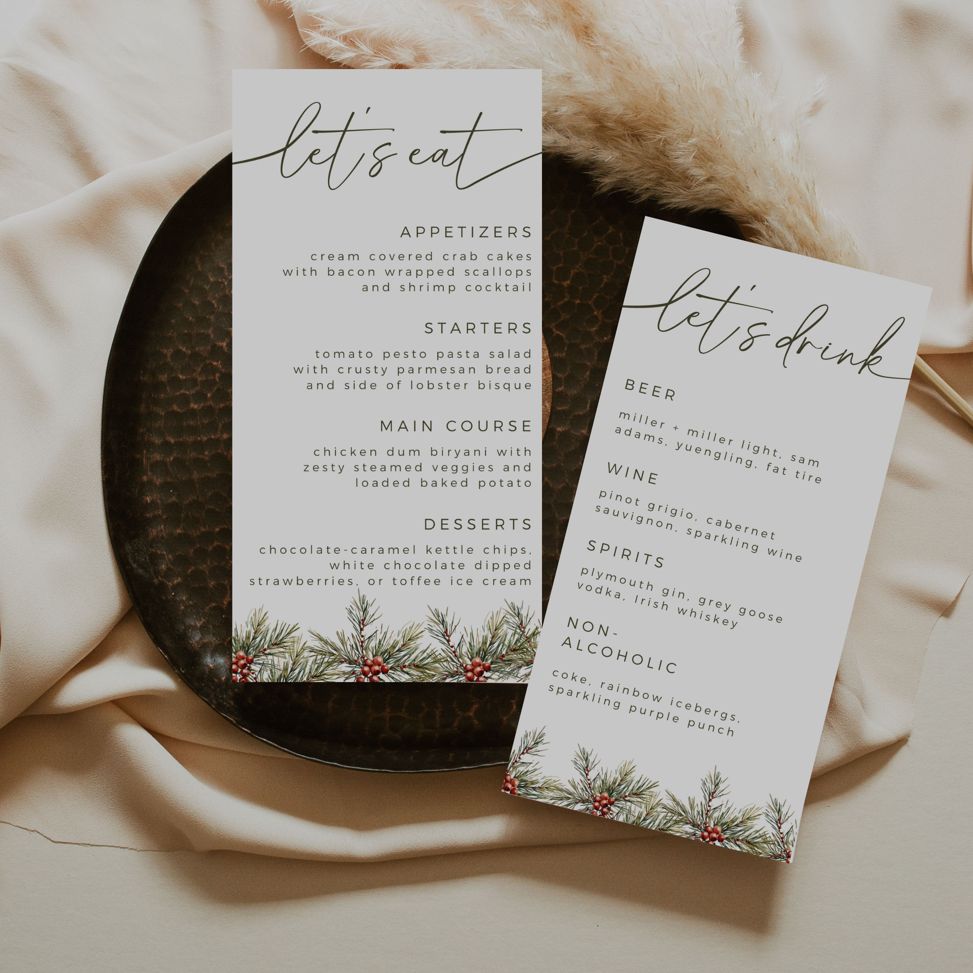 Ultimate Christmas Wedding Collection Bundle - Editable Template