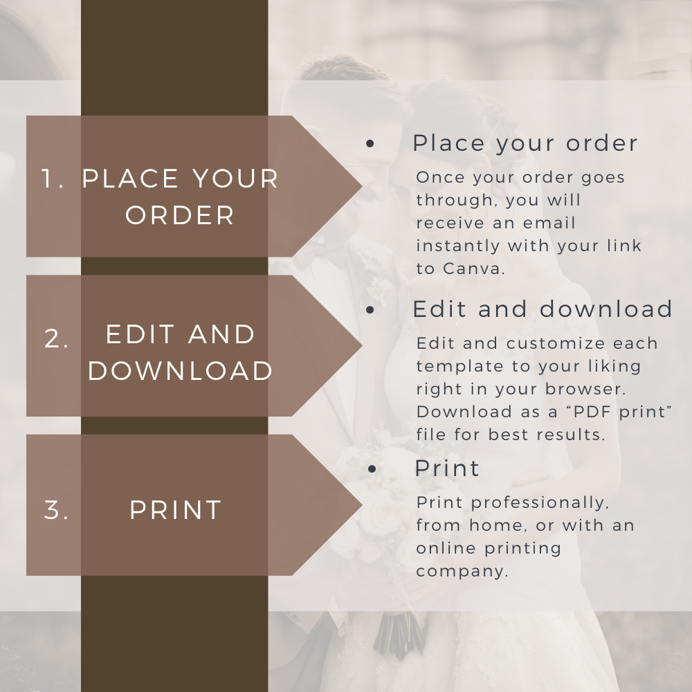 Hand Drawn Wedding Invitation Suite - Editable Template | Love Lane Press