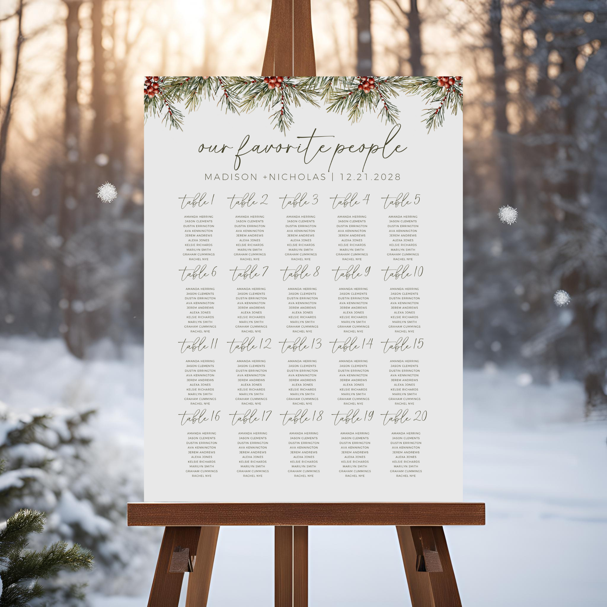 Ultimate Christmas Wedding Collection Bundle - Editable Template